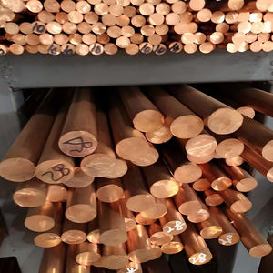 Preço de atacado 99,9% Barra Redonda Sólida de Cobre Puro 6mm/8mm/12mm/20mm/25mm Haste de Aterramento para Dobra e Soldagem - Product Image 4