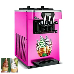 Máquina para hacer helados suaves, 2 + 1, sabor mezclado, 20L