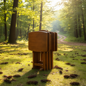 Mesa de Aperitivos Plegable para Exteriores Db Dylan, Diseño Rústico Rectangular para Camping y Senderismo - Product Image 2