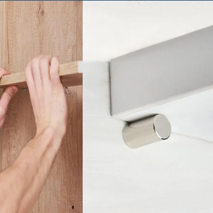 Supports de fixation en fer pour armoires, étagères, cloisons, panneaux, supports de douche en verre, quincaillerie de meubles - Product Image 4