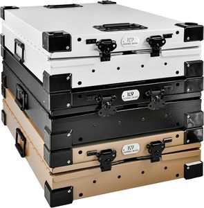 <span class=keywords><strong>K9</strong></span> kennel Boss-HEAVY DUTY hoàn toàn đóng mở bột bọc nhôm con chó Thùng với mô hình vững chắc và nút đóng cửa-Nhỏ (màu đen) - Product Image 6