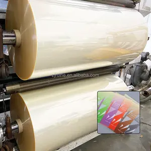 Rotolo di film termoretraibile in PVC/PETG trasparente per etichette per imballaggi alimentari impianto leader in pvc in cina dal 1997