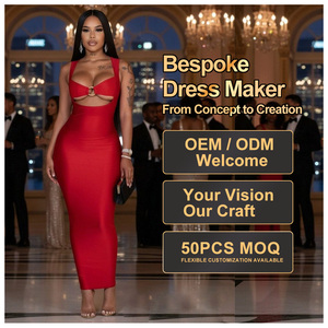 Vestido Longo Maxi Feminino Sensual com Recortes nas Costas, Cintura Império, Justo ao Corpo, Elástico e Modelador, para Festa, Verão <span class=keywords><strong>2026</strong></span> - Lançamento Quente - Product Image 1