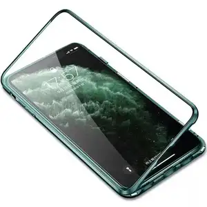 Двойной Магнитный чехол для IPhone 11 Pro Max с поглощением на 360 градусов, чехол из закаленного стекла для IPhone 11