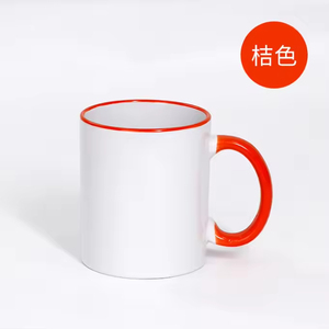 Bone China Ceramic <b>Mug</b> Color Handle Sublimation Blanks Coffee/Tea Cup DIY Logo Image Print Foam <b>Box</b> Package Minimalist - Product Image 5