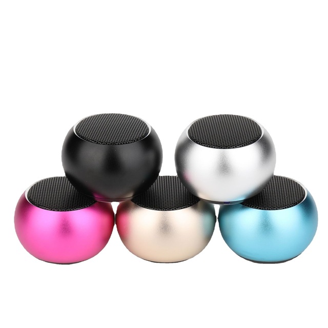 M3 Wireless Portable Mini Speakers Bass High Volume Hifi Music Player Outdoor Gift Metal Steel Small Cannon Speaker Active TWS