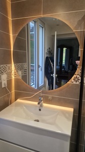 Espejo de Baño Moderno con Retroiluminación LED de 500W, Calentamiento Rápido por Infrarrojos, Grafeno, Montado en la Pared, de Vidrio, Eficiente Energéticamente e Inteligente - Product Image 2