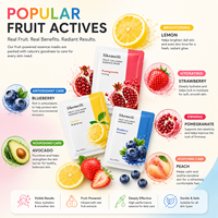 Masker Esens Kolagen Buah 25g Lemon Stroberi Delima Blueberry Alpukat Persik Melembapkan Mencerahkan Mengencangkan Masker Lembaran