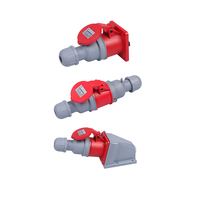Prise industrielle haute intensité 63A 125A IP67, contact en cuivre, forme plate, connecteur d'alimentation robuste pour usine
