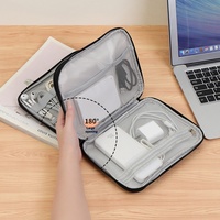 Sac de rangement pour accessoires numériques, étui de protection multicouche pour disque dur, chargeur, disque U, écouteurs, fermeture éclair en nylon