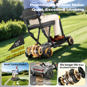 Scooter de mobilité à chargement magnétique, pliable, 15 kg, double batterie, NFC, commande à <span class=keywords><strong>une</strong></span> touche, en alliage de magnésium, léger, <span class=keywords><strong>pour</strong></span> les personnes âgées - Product Image 5