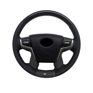MAICTOP Vente à Chaud Accessoires de Voiture Couverture de <span class=keywords><strong>Volant</strong></span> Interio en PU pour <span class=keywords><strong>Toyota</strong></span> <span class=keywords><strong>Land</strong></span> <span class=keywords><strong>Cruiser</strong></span> 200 LC200 FJ200 2012-2016 - Product Image 4