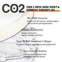 Co2 visage cou masque améliorer le lustre affiner les Pores Anti-rides raffermissant beauté masque facial soins de la peau hydratant apaisant feuille masque