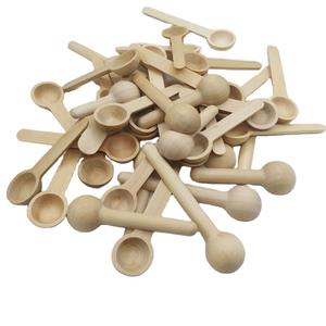 Großhandel Custom Branded 5g Messlöffel 500mg Messlöffel <span class=keywords><strong>Mini</strong></span> Eis Holz Teelöffel helle Farbe - Product Image 1