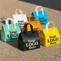 Sac isotherme non tissé personnalisé avec logo pour la livraison de repas à emporter, emballage alimentaire réutilisable, imperméable, cadeau, café, café à emporter