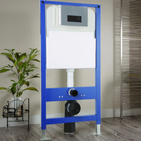 Réservoir de toilettes mural à capteur dissimulé, sans alimentation externe, à évacuation en S, à économie d'énergie, à induction automatique, pour hôtels modernes