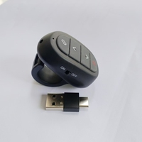Pointeur laser sans fil 2,4 G noir 2024, modèle bague, avec batterie rechargeable USB-C pour réunions et enseignement