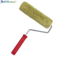 Rouleau de peinture professionnel OEM à faible MOQ, 10 pouces, robuste, avec manchon en plastique Stainac, rechargeable, poignée haut de gamme à toucher doux