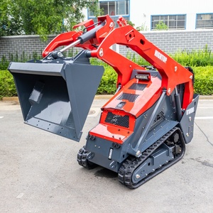 Mini-chargeuse compacte sur chenilles tout-terrain pour le nettoyage des enclos à porcs, la maintenance des composteries - Product Image 2