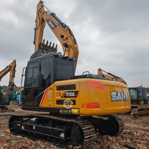 Excavadora Usada SANY SY135C Pro de 13.5 Toneladas, Original de China, de Segunda Mano, en Buen Estado para Trabajos de Construcción - Product Image 1