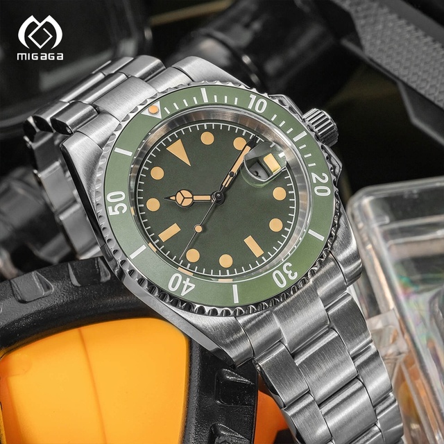 Custom Automatic Movement Stainless Steel Luminous Custom Logo Diver Wrist Mechanical Divers Watches for Men