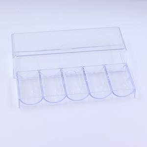 Accesorio para Juegos de Casino, Bandeja Transparente de Acrílico para 100 Fichas de Póker, Estuche para Fichas de Póker de 40 mm - Product Image 2