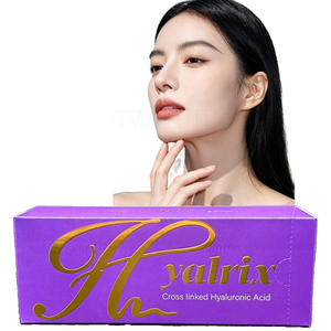 Offre Spéciale Hyalrix 2*1.1mL <span class=keywords><strong>Acide</strong></span> <span class=keywords><strong>Hyaluronique</strong></span> – Remplisseur Dermique pour le Contour du <span class=keywords><strong>Menton</strong></span>, la Définition de la Ligne Maxillaire et l'Amélioration du Pont Nasal - Product Image 5