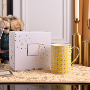 Juego de Taza y Plato de Café para Regalo, Tazas y Platillos para Té de la Tarde, Aniversario de Bodas y Cumpleaños, Cerámica Moderna Sostenible de 350 ml - Product Image 4