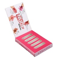 Creative flip rouge à lèvres boîte de papier cadeau impression numérique personnalisée pli ombre à paupières Blush Lotion cosmétiques boîte d'emballage avec logo