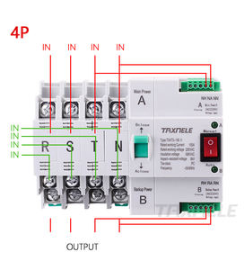 4P MCB type double puissance commutateur de transfert automatique 4P 100A ATS disjoncteur interrupteur électrique, double puissance ATS 4P - Product Image 1