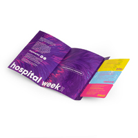 Brochure d'invitation numérique double face colorée au design personnalisé Brochure à trois volets Impression publicitaire Mailer plié