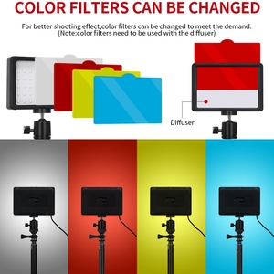 ชุดไฟ LED สำหรับถ่ายภาพวิดีโอบนเดสก์ท็อป2แพ็คสำหรับการบันทึกวิดีโอสตรีมสด - Product Image 4