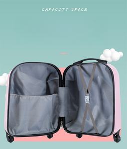 Valise à roulettes personnalisable 18 pouces à double tige et quatre roues, légère, avec motif <span class=keywords><strong>de</strong></span> dessin animé - Product Image 4