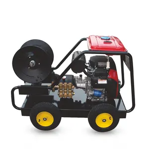 Hot Selling 150bar 3240L/H High Pressure Gasoline Diesel Engine Sewer Pipeline Cleaning Equipment