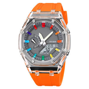 Montres militaires de sport pour hommes montres-bracelets chronographe d'extérieur étanches pour hommes avec rétro-éclairage <span class=keywords><strong>LED</strong></span> alarme date montre numérique - Product Image 3