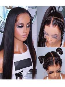 10a ดิบอินเดียวัด100% Human Hair Body Wave 150% ความหนาแน่นลูกไม้เต็มรูปแบบวิก<span class=keywords><strong>ผม</strong></span>เด็ก<span class=keywords><strong>ผู้หญิง</strong></span>สีดำ - Product Image 2