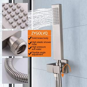 Système <span class=keywords><strong>de</strong></span> <span class=keywords><strong>douche</strong></span> moderne en nickel brossé 3 fonctions avec inverseur, ensemble <span class=keywords><strong>de</strong></span> robinetterie <span class=keywords><strong>de</strong></span> <span class=keywords><strong>douche</strong></span> à main, accessoires <span class=keywords><strong>de</strong></span> salle <span class=keywords><strong>de</strong></span> bain - Product Image 3