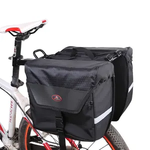 Bolsa de maletero para bicicleta, bolso trasero de nailon de alta densidad 1680d, resistente al agua