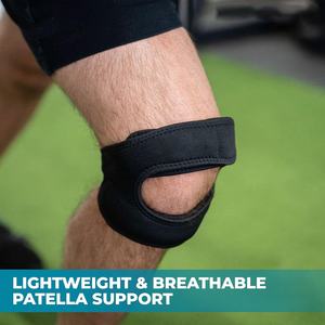 Tali penopang <span class=keywords><strong>Tendon</strong></span> lutut, tali pereda nyeri lutut, tali tempurung lutut dapat disesuaikan, bantalan lutut Neoprene, tali lutut - Product Image 6