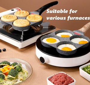 Sartén para huevos antiadherente de mármol ecológico, cocina de <span class=keywords><strong>aluminio</strong></span> para hornear y cocinar en casa - Product Image 3