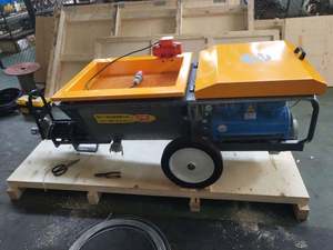 Máquina pulverizadora <span class=keywords><strong>de</strong></span> <span class=keywords><strong>yeso</strong></span> para paredes <span class=keywords><strong>Putzmeister</strong></span> S5, capacidad <span class=keywords><strong>de</strong></span> tolva <span class=keywords><strong>de</strong></span> 100L, motor alemán <span class=keywords><strong>de</strong></span> 5.5kW, compresor <span class=keywords><strong>de</strong></span> aire con salida <span class=keywords><strong>de</strong></span> 70L/min, tornillo <span class=keywords><strong>de</strong></span> mortero - Product Image 3