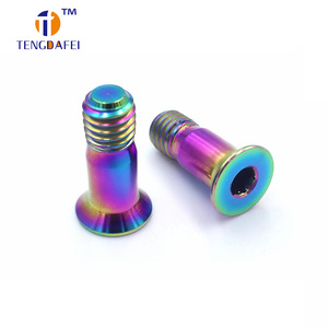 สกรูไทเทเนียมอัลลอยด์รูปหกเหลี่ยม TENGDAFEI M5 เกลียวเต็ม TC4 สำหรับกล่องเกียร์จักรยาน - Product Image 2