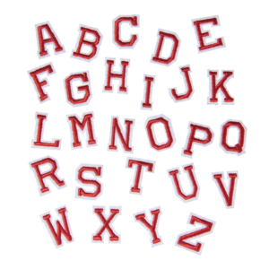 Patch brodé thermocollant mini lettre colorée de 2 cm de hauteur - Product Image 4