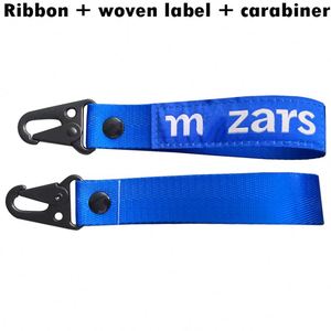 <b>Custom</b> Printing Logo Motorcycle Wrist Strap Short Fabric <b>Key</b> Chain Lanyard Keychain - Product Image 3