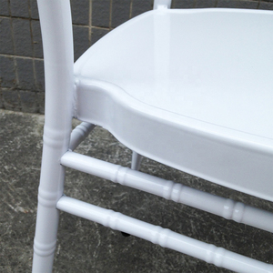 Chaises Chiavari empilables en aluminium blanc de prix usine pour la location - Product Image 6