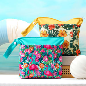 Felice flauto personalizzato stampa lavabile borsa per bambini pannolini di stoffa portatile a secco/umido borsa per il trucco dell'<span class=keywords><strong>asilo</strong></span> - Product Image 2