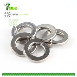 Venta al por mayor DIN 127 Arandela de bloqueo de resorte 304 316 Kit surtido de acero inoxidable Tamaño M2 a M36 Arandelas de resorte para tornillos Pernos - Product Image 6