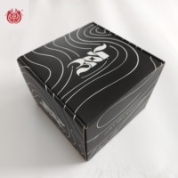 Vente en gros de boîtes en carton ondulé carrées de haute qualité, gaufrées, laminées mat, petites boîtes en papier pour l'emballage