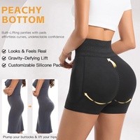 Faja Moldeadora de Cintura Alta para Mujer, Realce de Cadera y Glúteos, Moldeador Corporal Sin Costuras de Spandex/Nylon, Control Medio, Bragas Reductoras de Abdomen