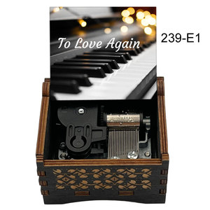 Nocturne de <span class=keywords><strong>Chopin</strong></span> Op. vintage Número 9 Caja Musical de Madera con Movimiento Mecánico, Regalo Especial para el Día de San Valentín y Cumpleaños - Product Image 2